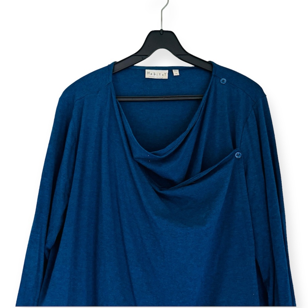 Habitat Slouch Wrap Long Sleeve Blouse Size XL